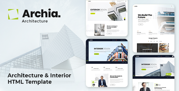 Archia - Architecture and Interior Design RTL Ready Template