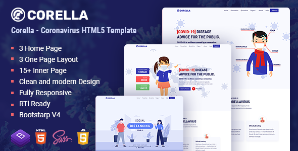 Corella | Coronavirus (COVID-19) Social Awareness And Medical Prevention Template