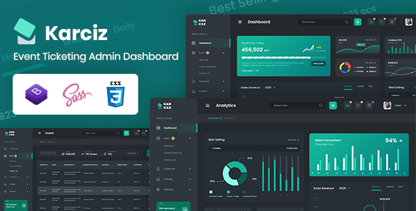 Karciz - Event Ticketing Bootstrap Admin Template