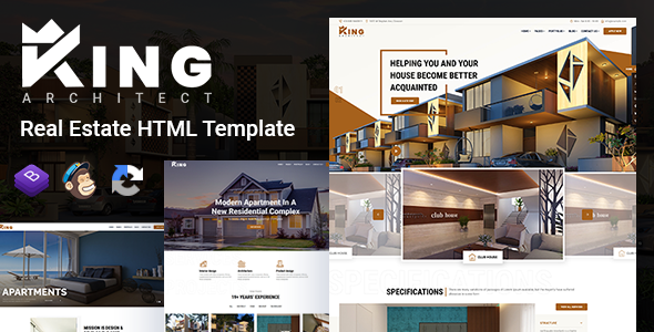 KingArchitect - Creative Interior Design Website Template