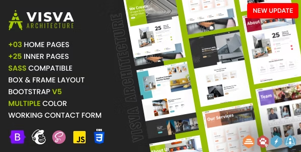 Visva - Architect & Interior Design Bootstrap 5 Template